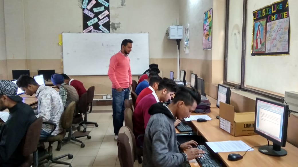 SIMTA - The Job Oriented Diploma Institute Conducted a English Typing Competition Test