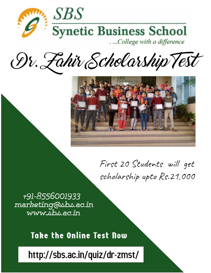 Dr. Zahir Meritorious Scholarship Test